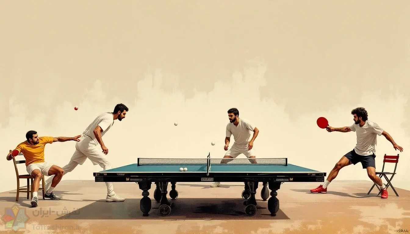 ورزش پینگ پنگ (تنیس روی میز) | تاریخچه، قوانین و بزرگ‌ترین بازیکنان ایرانی
